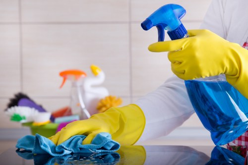 Local cleaners preparing a Uxbridge home for handover after moving out
