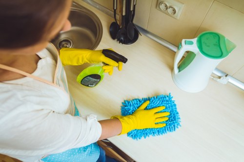 Spot treatment and aftercare for a fresh carpet stain