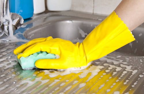 Cleaning of shared commercial workspace and reception areas in Uxbridge