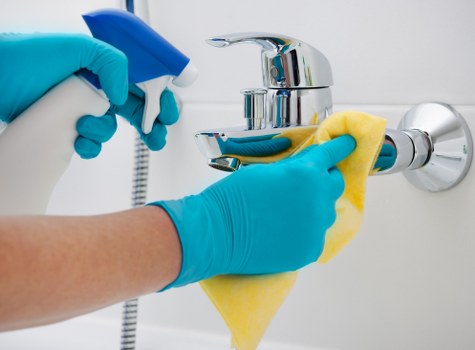 Deep kitchen cleaning during a move-out service in Uxbridge