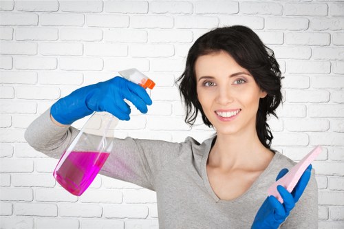 Domestic cleaner working in a family home in Uxbridge