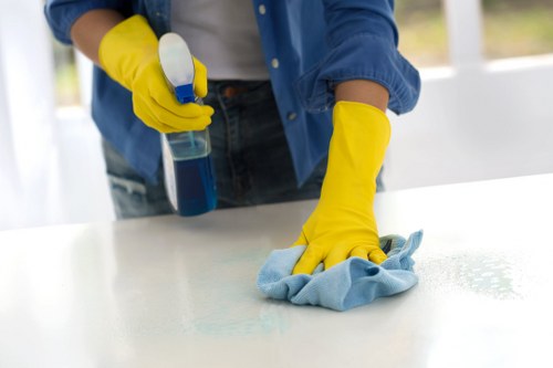 Local cleaning team handling access and parking in Uxbridge